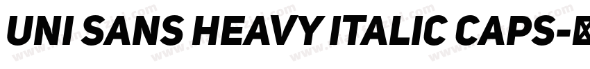 Uni Sans Heavy Italic CAPS字体转换